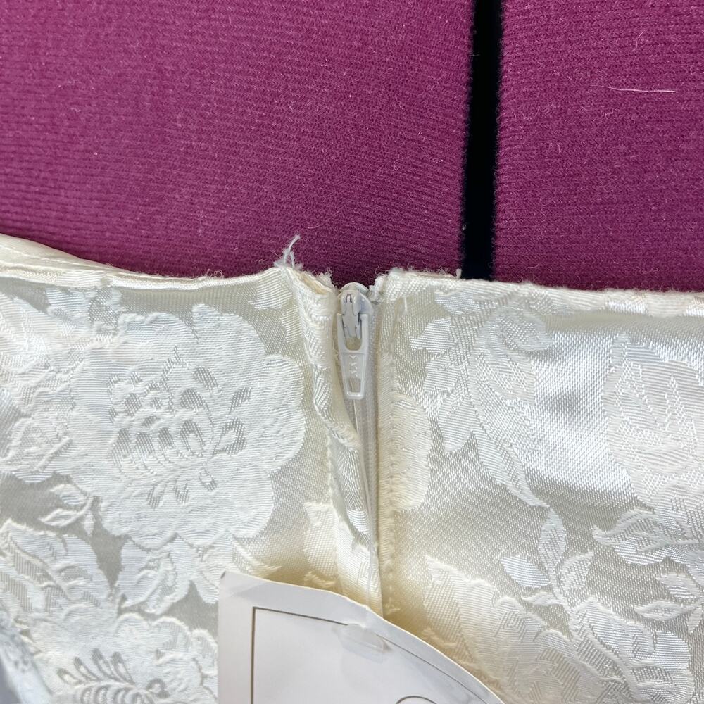 NWT Vintage LORALIE 16 Off Shoulder Floral Dress Prom Bridal Long Ivory Cream - Picture 7 of 10